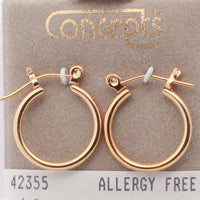 24K Gold Plated Surgical Stainless Steel Hoop
