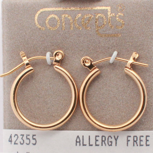 24K Gold Plated Surgical Stainless Steel Hoop
