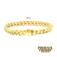 8mm Steel Miami Cuban 8.5"