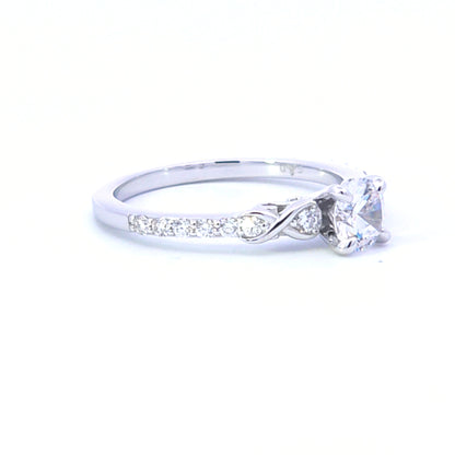 3/4 Cttw. Diamond Semi-Mount Rings Woven Ring