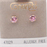 Surgical Stainless Steel Cubic Zirconium Stud