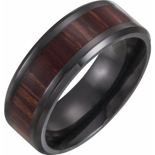 Titanium Ash Wood Inlay