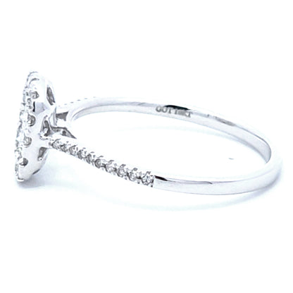 Princess Diamonds Halo Engagement Ring