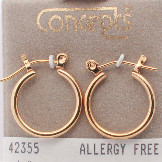 24K Gold Plated Surgical Stainless Steel Hoop