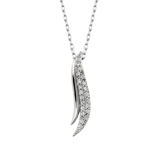 1/10 Cttw. Free Form Slide Pendant