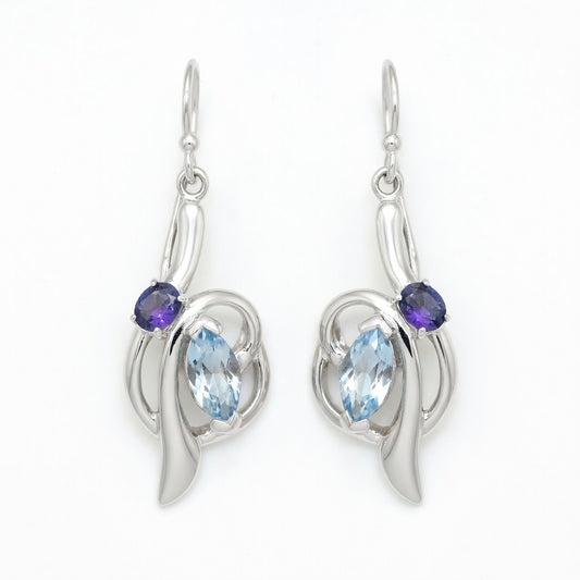 Marquise Topazes Dangle Earrings