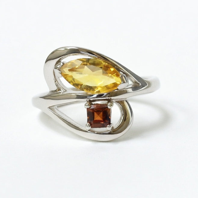Citrine Freeform Ring