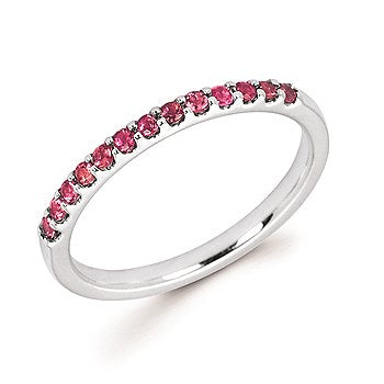 Round Tourmaline Stackable Ring
