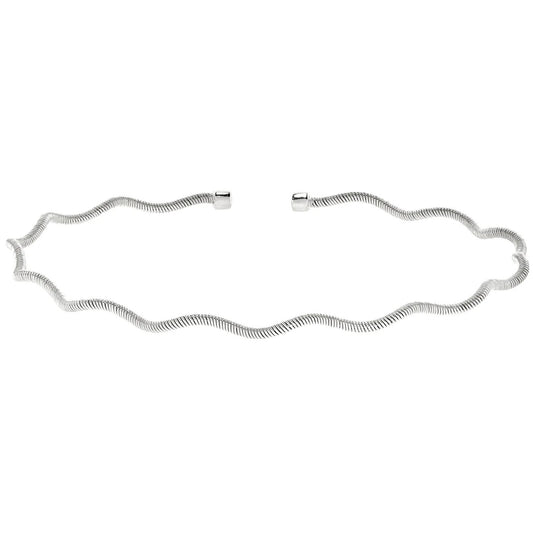 Round Cubic Zirconiums Cuff Bracelet