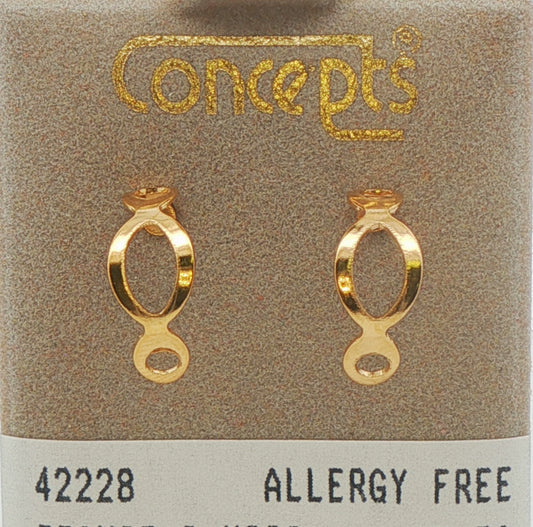 Concepts 24K Plated Surgical Stainless Steel Hoop