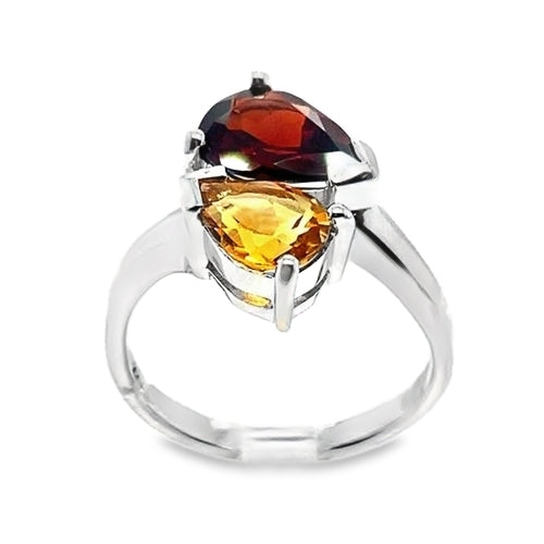 Garnet Bypass Ring