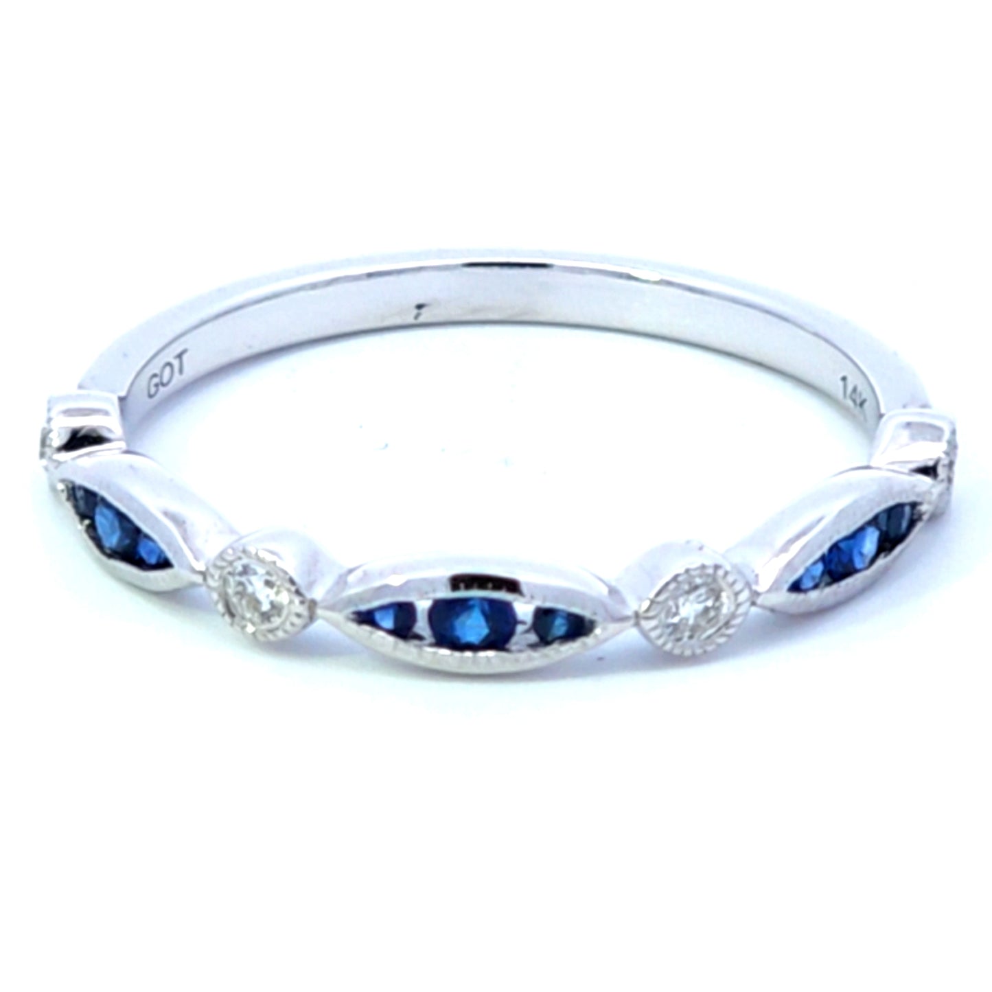 Sapphire stackable ring