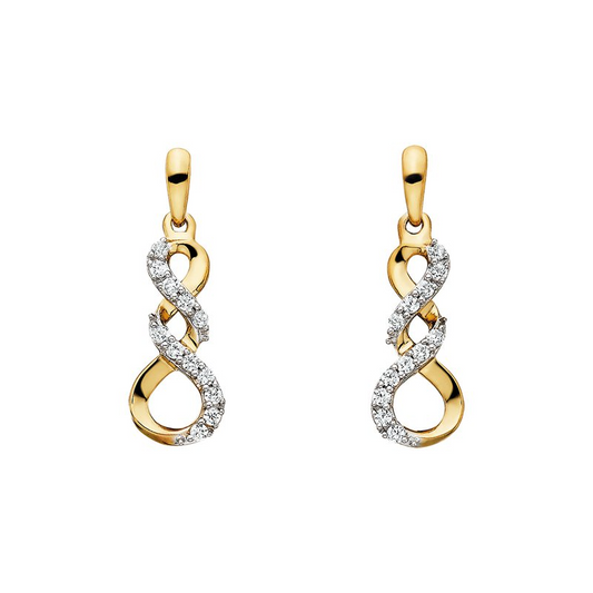 1/8 Cttw. Diamonds Woven Earrings