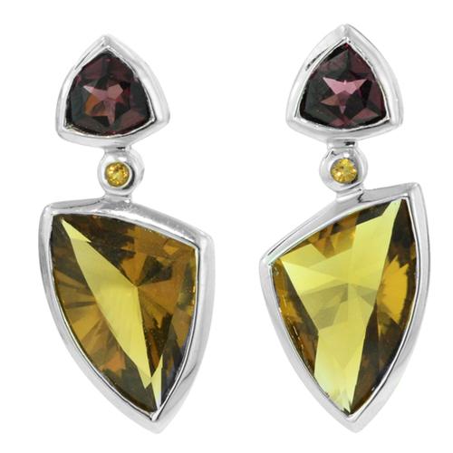 Quartz Drop Earrings