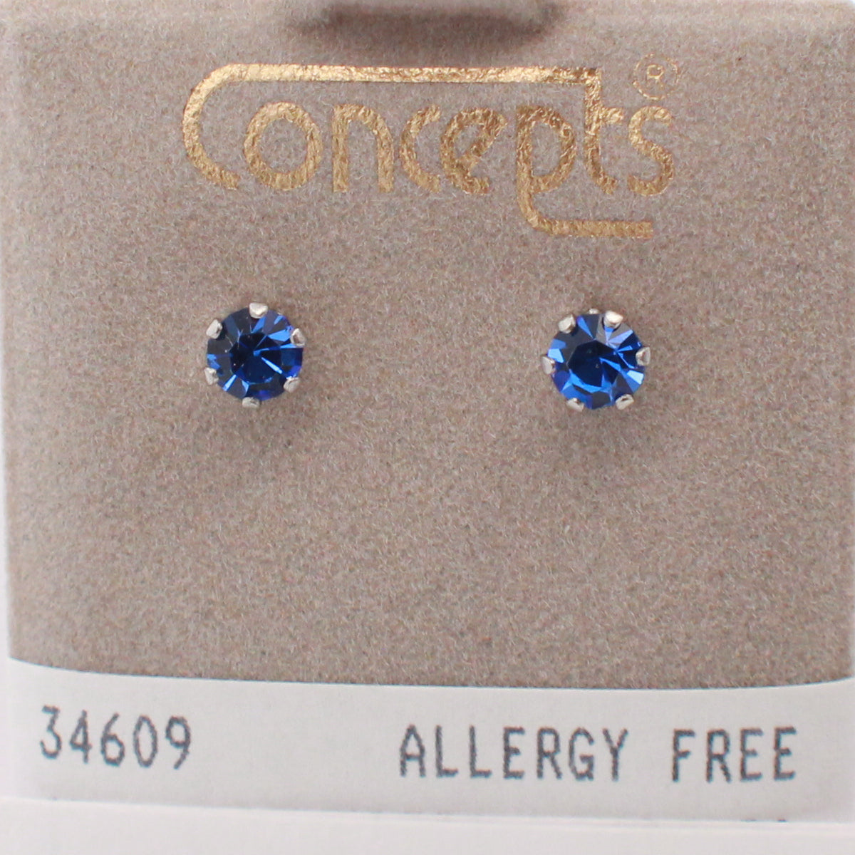 Surgical Stainless Steel September Swarovski Crystal Stud