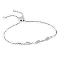 Round Brilliant Diamonds Woven Bracelet