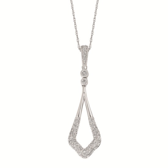 1/3 Cttw. Tear Drop Pendant