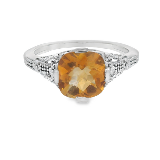 Citrine Vintage Inspired Ring