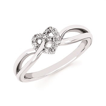 PureRadiance Diamonds Heart Ring