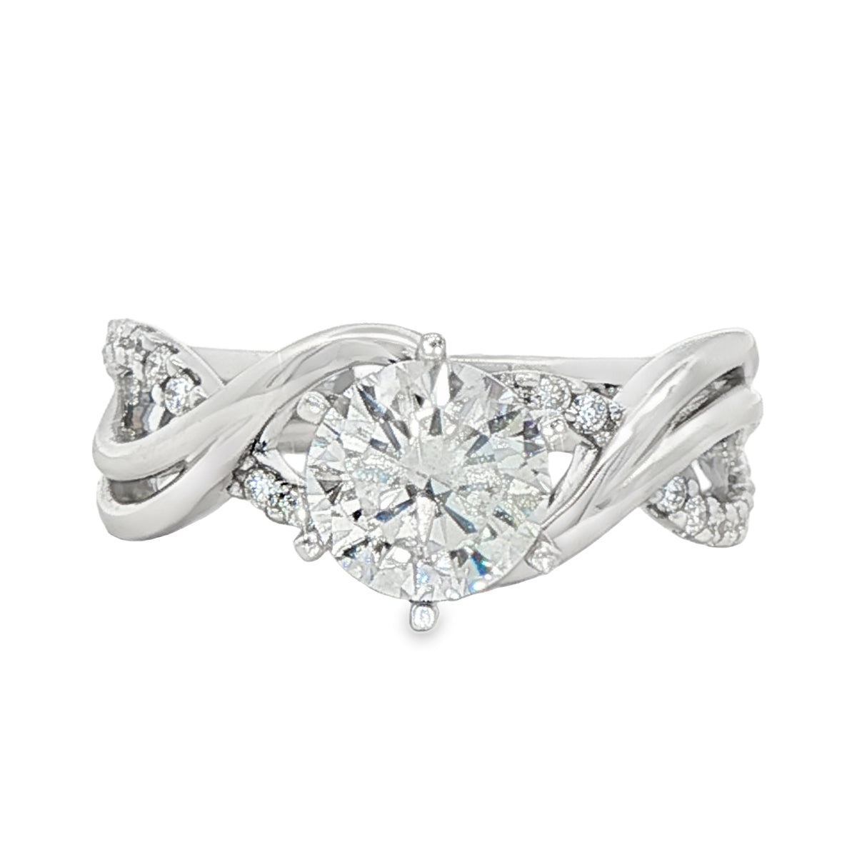 1-3/8 Cttw. Diamond Semi-Mount Ring