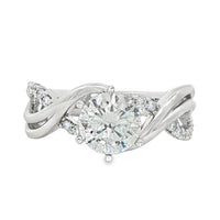 1-3/8 Cttw. Diamond Semi-Mount Ring