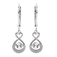 Round Brilliant Diamonds Dangle Earrings