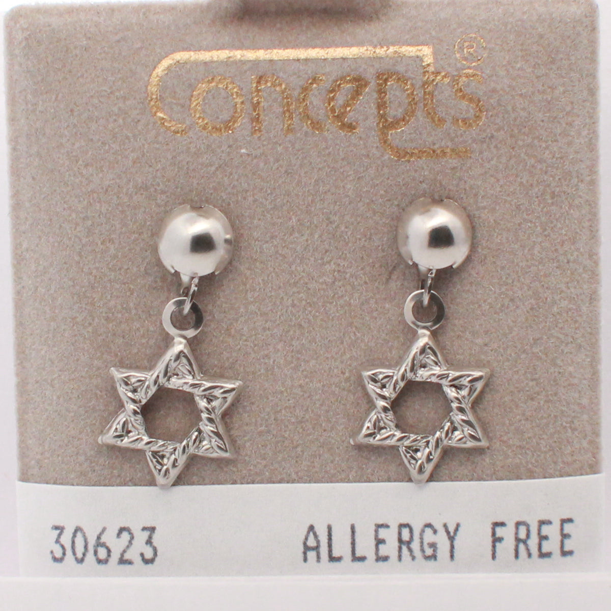 Surgical Stainless Steel Star of David Dangle