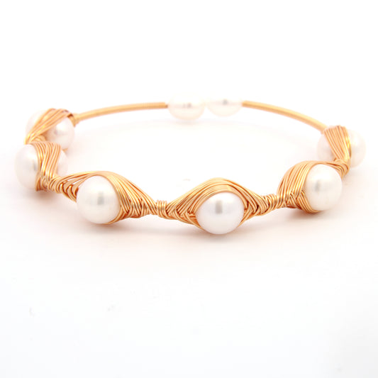 Pearls Wire Wrapped Bracelet