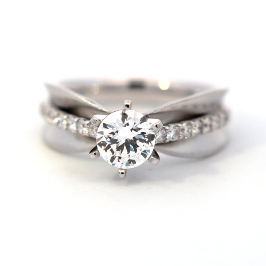 1CT semi mount Ring Engagement Ring