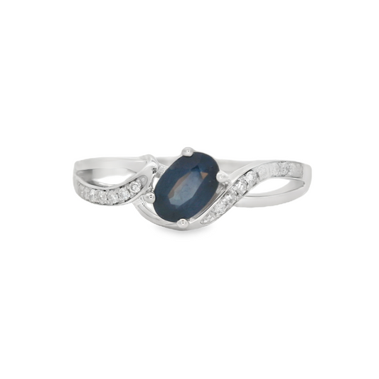 Sapphire Woven Ring