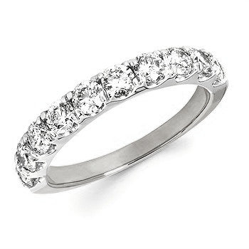 1.00cttw Diamond Fishtail Anniversary Ring