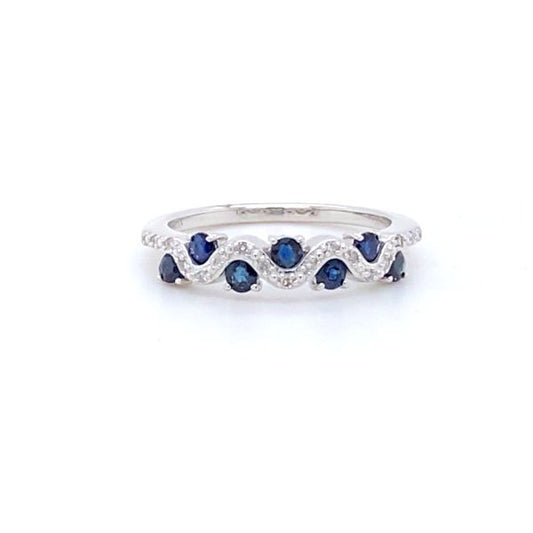Sapphires Woven Ring
