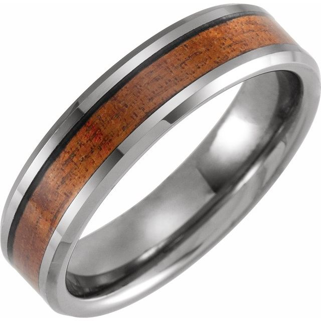 Tungsten acacia wood inlay