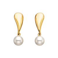 Round Pearls Dangle Earrings