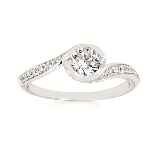 3/4 Cttw. Diamond Semi-Mount Ring