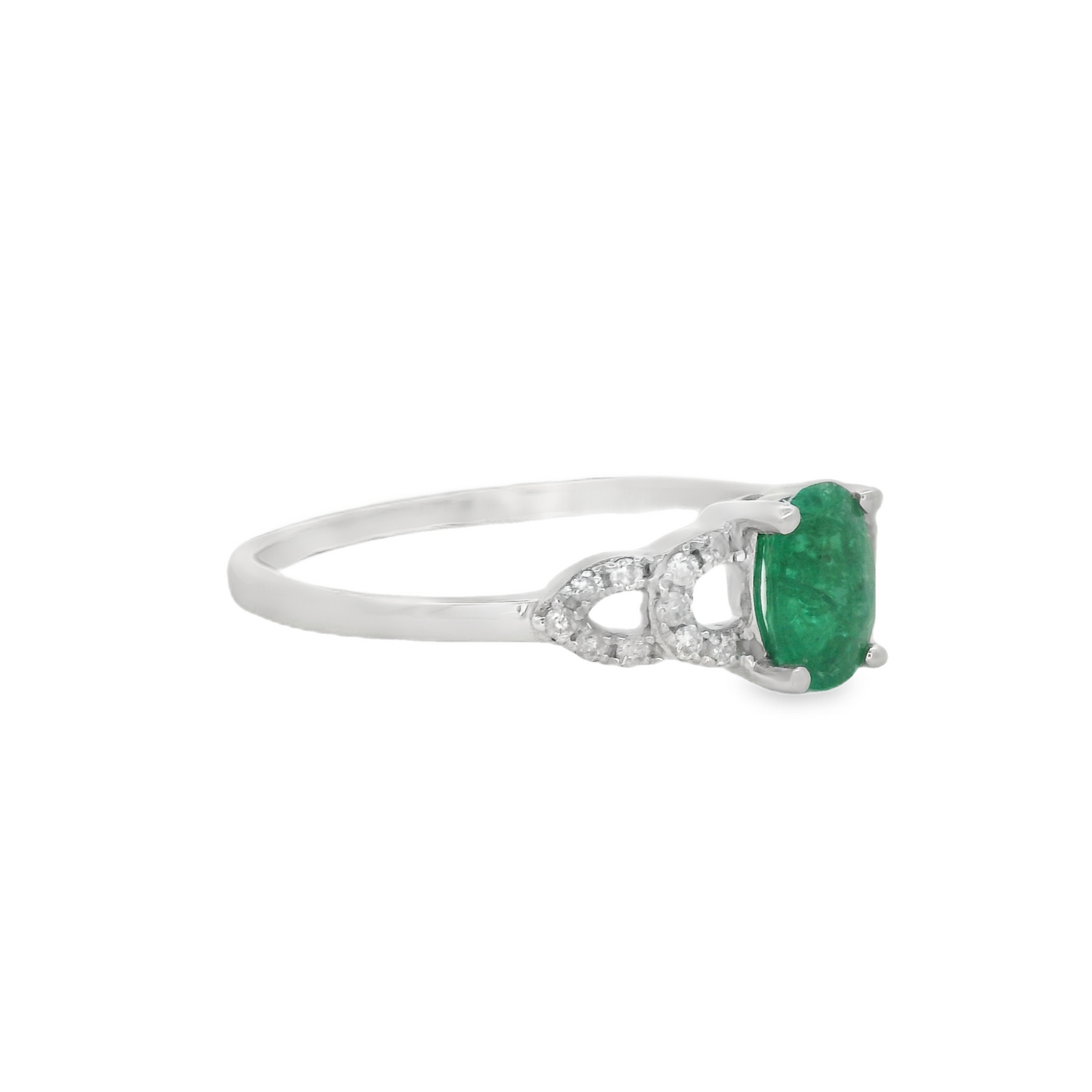 1/2 Cttw. Emerald Vintage Inspired Ring