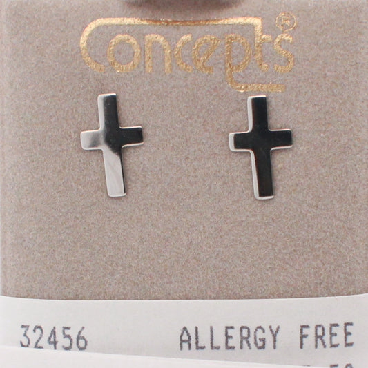 Surgical Stainless Steel Cross Stud