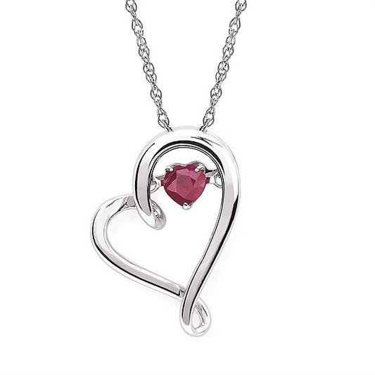 4mm Ruby Pendant Birthstone