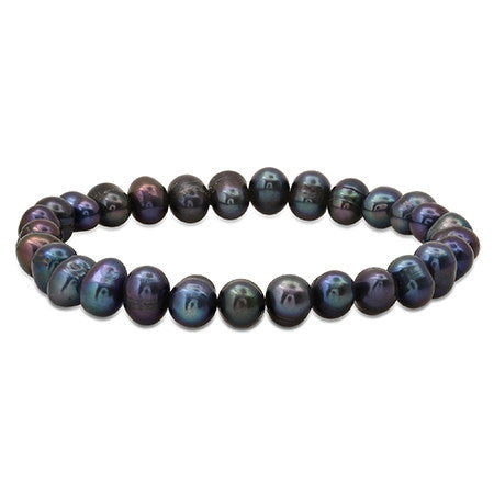 Black Pearl Stretch Bracelet