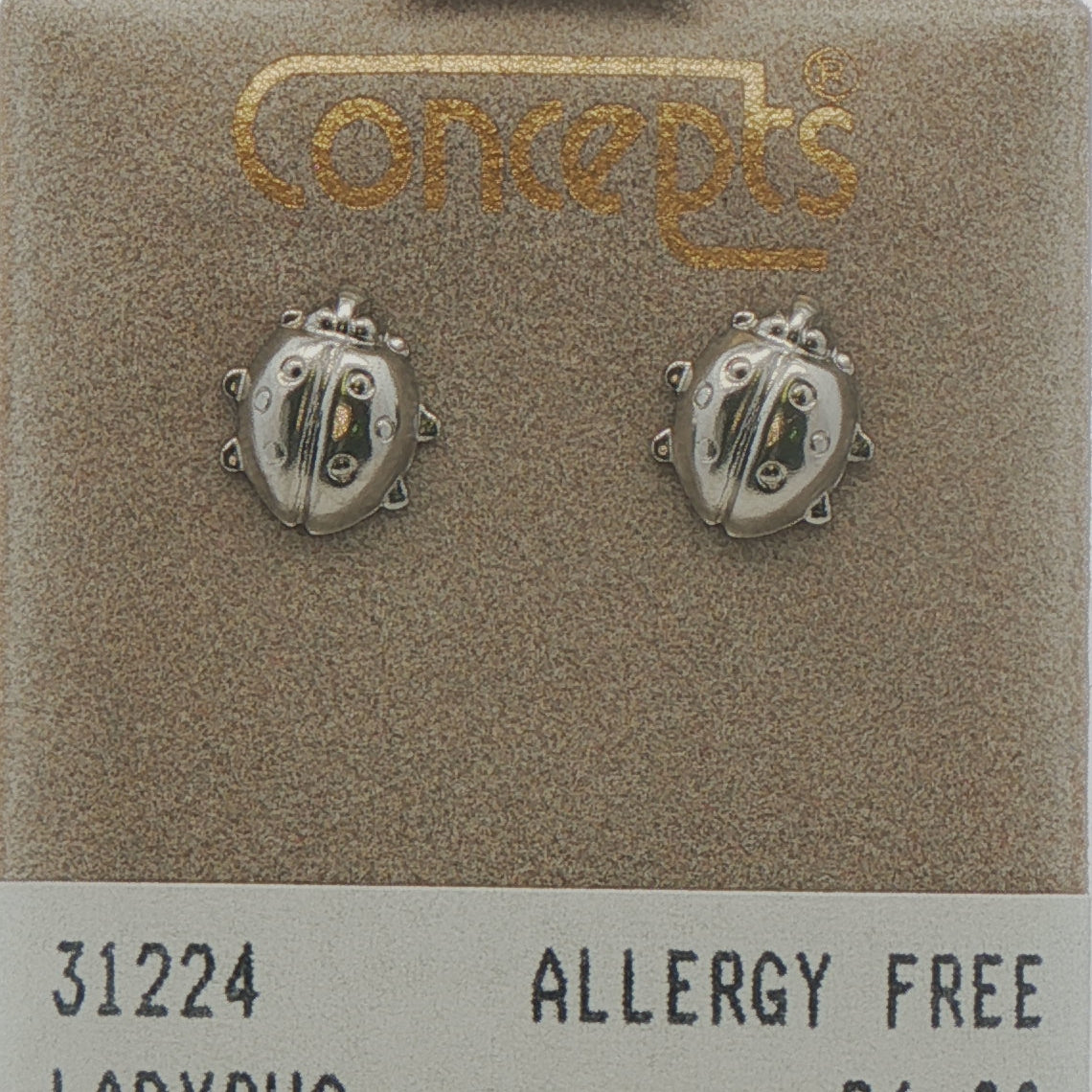 Surgical Stainless Steel Ladybug Stud
