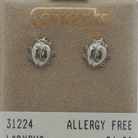Surgical Stainless Steel Ladybug Stud