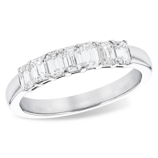 0.97cttw Diamond Shared Prong Anniversary Ring