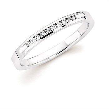 1/10cttw Classic Anniversary Ring in 14 Karat White Gold