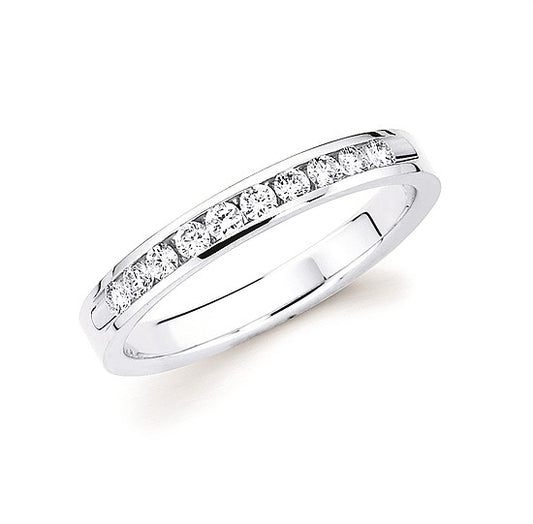 1/4cttw Classic Anniversary Ring in 14 Karat White Gold