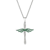 Cubic Zirconiums Dangle Pendant