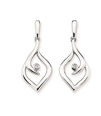 Round Brilliant Diamonds Dangle Earrings