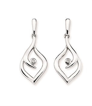 Round Brilliant Diamonds Dangle Earrings