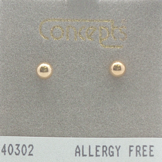 24K Gold Plated Surgical Stainless Steel Ball Stud