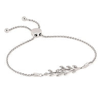Round Brilliant Diamonds Floral Bracelet