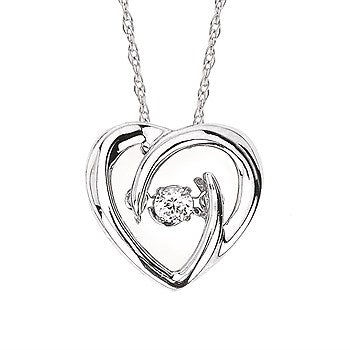 0.05CTW Diamond Pendant Heart